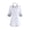 Gray, variant on Women's Medical Scrub Dress Uniforms 3/4 Sleeve V-Neck Nurse Work Dress with Pockets Breathable Nurse Costume Spa Beauty Salon Uniform for Healthcare Workers Gray XXL