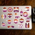 thumbnail image 7 of Cartoon Lesbian Pride Theme Paper Stickers set Waterproof Adhesive Label Stickers for Water Bottles Laptop Luggage Cup Computer Mobile Phone Mixed color, 7 of 7