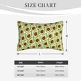 thumbnail image 4 of Xecao Avocado for Decorative Throw Pillow Case for Couch,Sofa or Bed Set,Pillow Cover for Sofa Home Decor Ideal Gift-14"x20", 4 of 6