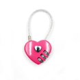 thumbnail image 1 of Cerradura de combinación con forma de corazón, candado de cuerda de alambre para equipaje, cerradura de puerta pequeña, candado de pareja para bolsas de viaje, maletas, taquillas, mochilas, 1 of 5