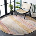 thumbnail image 5 of Safavieh Summer Samia Outdoor Geometric Distressed Runner, Gold/Blue, 2' x 8', 5 of 10