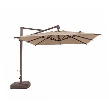 Trueshade Plus Trueshade Plus 10 X 10 Cantilever Square Umbrella With Sunbrella Fabric Henna Walmart Com Walmart Com