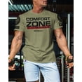 thumbnail image 3 of Gymish Comfort Zone Is Dangerous T-Shirt – Motivational Gym Shirt for Men, Workout & Lifting Tee, 3 of 6