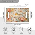 thumbnail image 5 of Renewold Golf Cart Seat Cover Lightweight Golf Blanket Accessories Universal Fit for EZGO Yamaha Club Cars and More 2-Seat Golf Cart, American Robin Peony Flower, 5 of 5