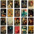 thumbnail image 2 of Pósteres retro de películas clásicas El club de la lucha Mujercitas Impresiones nostálgicas Póster Decoración para el hogar Bar Café Pintura de pared artística DIY, 2 of 5