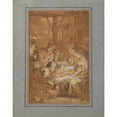 thumbnail image 3 of Peter Paul Rubens 12x14 Black Modern Framed Museum Art Print Titled - The Adoration of the Shepherds (1613-1614), 3 of 5