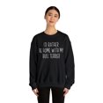 thumbnail image 3 of Bull Terrier Dog Mom Mothers Day Sweatshirt, Gifts, Crewneck, 3 of 4
