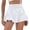 White, variant on Athletic Shorts for Women Summer Elastic High Waist Quick Drying Flowy Workout Exercise Gym Running Shorts with Pockets