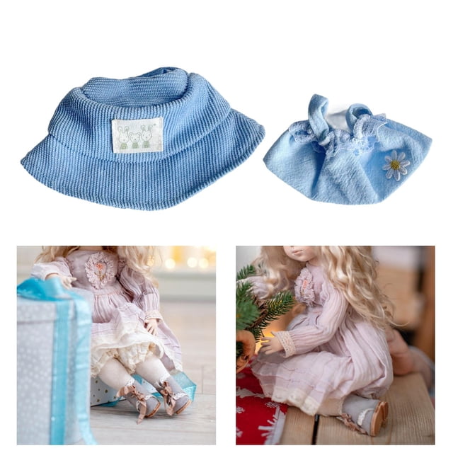 Falda con correa para muñecas perfke Accesorio de disfraz Ropa en miniatura para muñecas de 15-17 cm