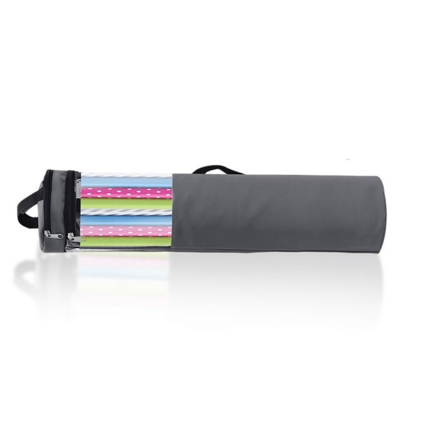 Bearachild Organizador de bolsas de papel de regalo de Navidad, soporte de cintas enrolladas con cremallera de PVC, organización de manualidades para Kits de decoración para fiestas gris Bearachild HA010019-02B