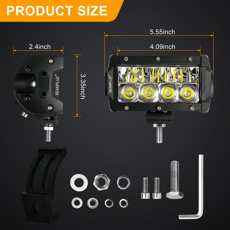 5 Inch 7D LED Pods Light Bar Offroad Car Work lamp Spotlight Daytime  Running Light For Jeep Moto Truck 4x4 ATV 4WD SUV 12V 24V
