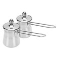 thumbnail image 1 of Cafetière Turque, Chauffe-Beurre de Lait en Acier Inoxydable Robuste 2 Pcs 15floz pour la Maison, 1 of 7