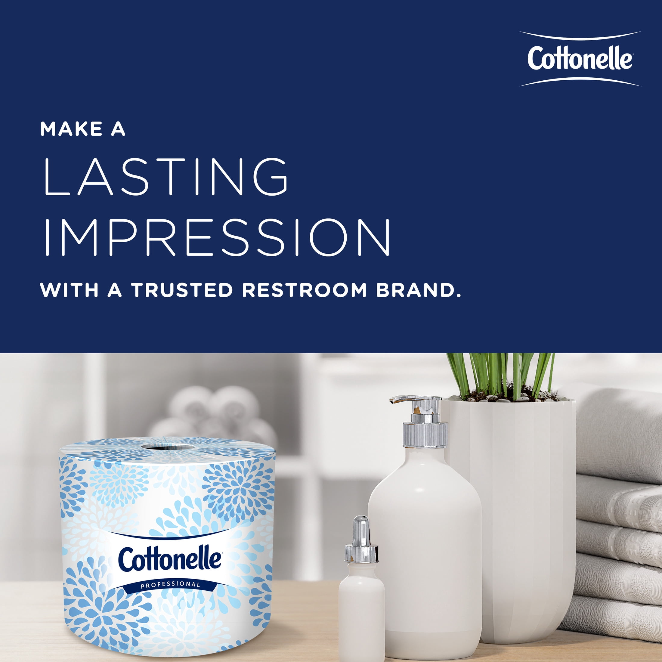 Cottonelle Professional Standard Roll Toilet Paper, Bulk (17713), 2-Ply, White (60 Rolls of 451 Sheets, 27,060 Sheet Total)
