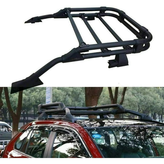 ROSY PIXEL Roof Rack Cargo Basket Car Top Luggage Holder Carrier Basket for Toyota RAV4 RAV-4 2019-2023
