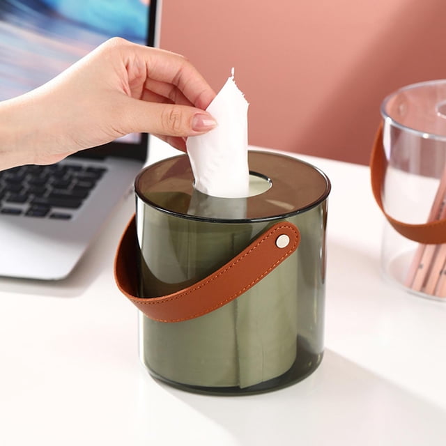 de toallas de papel moderno, caja de servilletas, caja de pañuelos para el hogar, caja de pañuelos faciales para el hogar, oficina, Verde Macarena Dispensador de pañuelos faciales