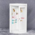 thumbnail image 4 of 1:12 casa de muñecas Mini muebles modelo baño Micro escena cuarto de ducha blanco, 4 of 5