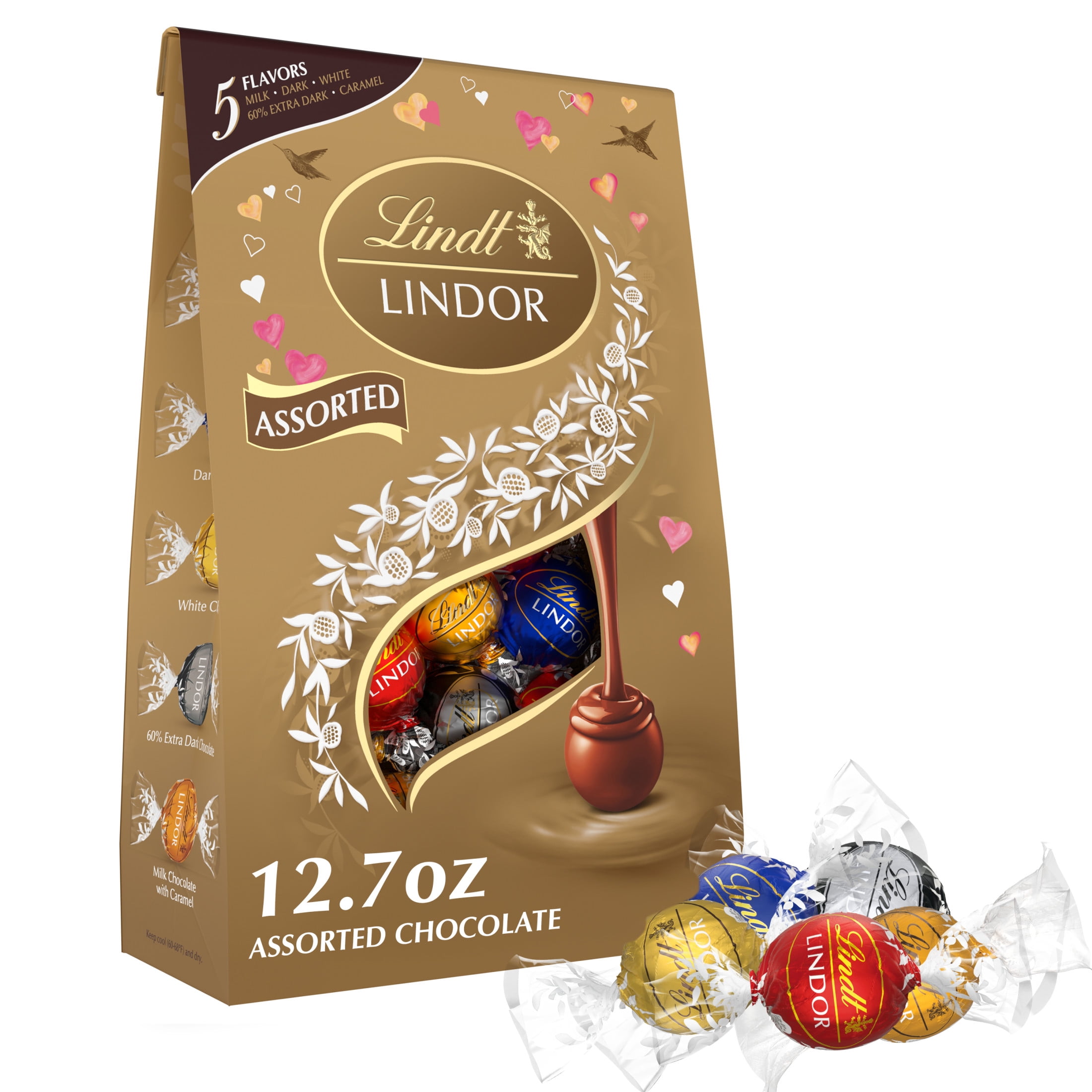 Lindt Lindor Valentine's Cherry Vanilla Truffle Bag - 6oz Limited