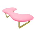 thumbnail image 3 of Almohada de mano para decoración de uñas, soporte de mano para decoración de uñas en forma de U, con inclinación de 15 degree, accesorios para mesa de uñas Rosa, 3 of 8