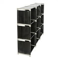 thumbnail image 5 of Tcbosik 9 Cube Storage Organizer, Portable Bookcase with Metal Frame, Modular Clothes Shelves for Garment, Closet, Wardrobe, Living Room, Black, 5 of 9