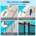 thumbnail image 4 of Removable Mesh Pool Safety Fence Gate with Stainless Steel Fastener, Easy DIY Installation for Child and Pet Protection, Weather Resistant, Fits Inground Pools, 4x2.5 ft or 4x12 ft or 4x108 ft, Black, 4 of 8