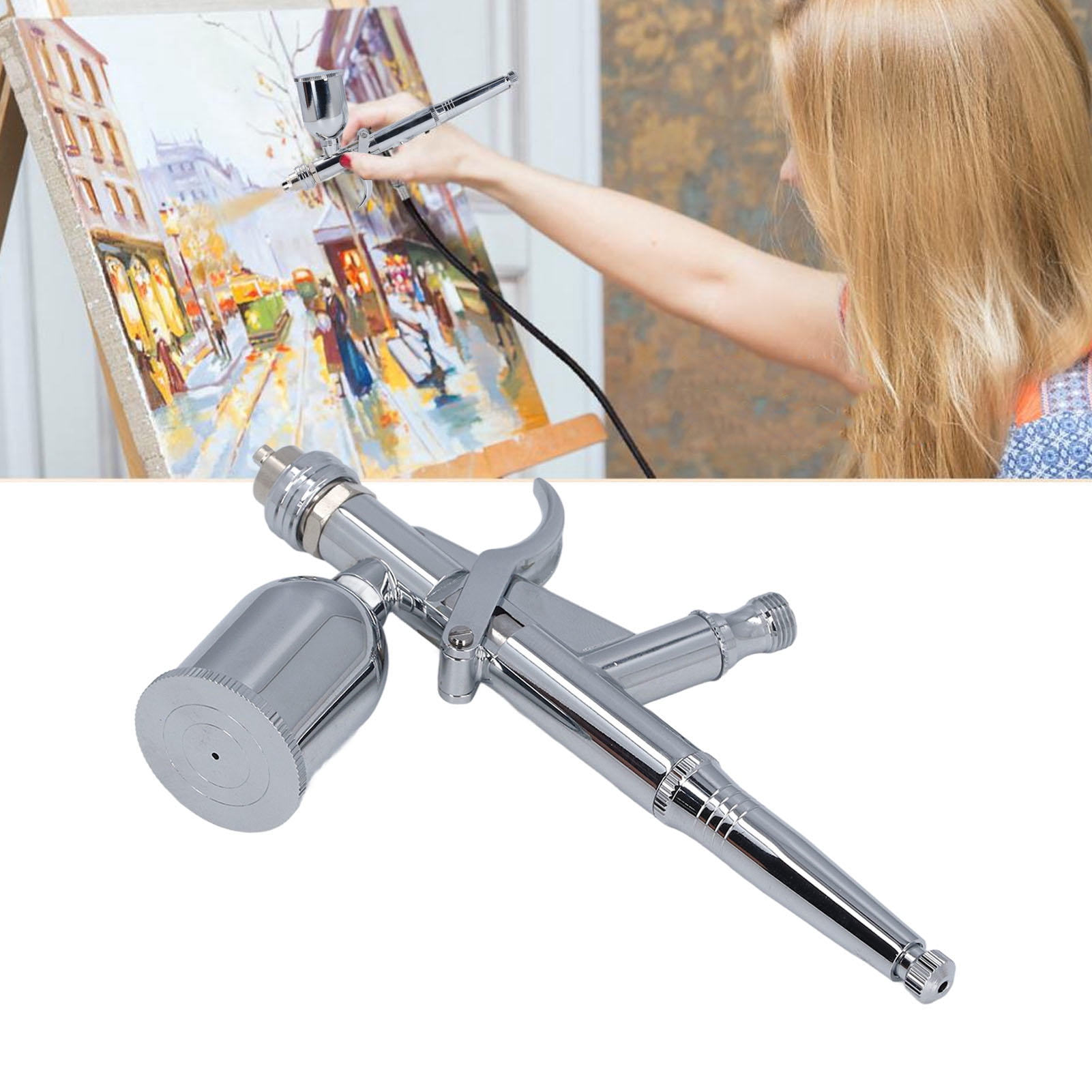 BIMZUC Air Paint Spray Gun Versatile Mini Portable Handheld Airbrush Kit for Cake Decoration Mould Coloring Art Painting Model Furniture Repair Tools