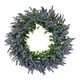thumbnail image 1 of Corona de lavanda, corona de hojas , 17,72 pulgadas, coronas para todas las estaciones, adorno, coronas de simulación para pared de celebración, 1 of 9