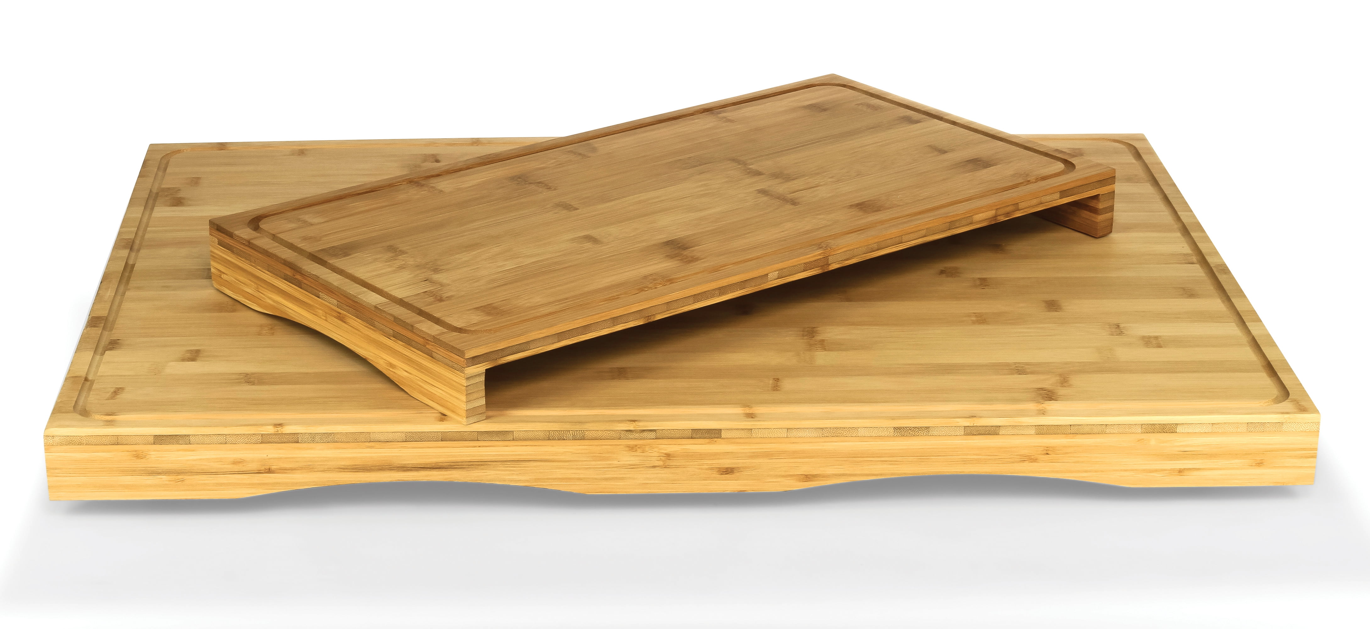 Covers Stove Top To Create Additional Kitchen Workspace Camco Bamboo Stove Top Work Surface with Adjustable Legs /& Built In Juice Groove 43547 2 Burner