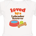 thumbnail image 4 of Inktastic Labrador Retriever Loved By A Boys or Girls Long Sleeve Baby Bodysuit, 4 of 5