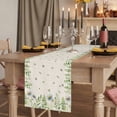 thumbnail image 2 of Table Runners 90 Inches Long Dress Scarves, Farmhouse Botancial Farmhouse Coffee/Dining/Kitchen Table Runner for Living Room, Pastoral Daisy Leaves Rustic Burlap 13x90 Inch, 2 of 9