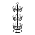 thumbnail image 1 of Zapatero giratorio Macarena organizador de zapatos redondo Metal Negro 3 niveles, 1 of 8