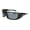 All Black, variant on Choppers Mens Classic Rectangular Warp Biker Plastic Sunglasses All Black
