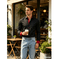 thumbnail image 3 of Men's Dress Shirts Casual Long Sleeve Business Office Wear Top Regular Fit Button Down Shirts Formal Wedding Blouse, 3 of 5