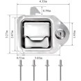 thumbnail image 2 of Elsjoy Set of 2 Truck Tool Box Latch, Stainless Steel Trailer Toolbox Latch Replacement, RV Paddle Handle Latch Tool Box Lock with Keys & R, 2 of 8