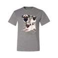 thumbnail image 2 of If It's Not a Pug It's Just a Dog Gift | Mens Dog Lover Graphic T-Shirt, Heather Grey, 4XL, 2 of 3