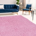 thumbnail image 3 of New Flokati 1400gr 5' x 8' Area Rug, Pastel Pink, 3 of 7