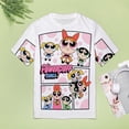 thumbnail image 5 of The Powerpuff Girls Womens T-Shirt Round Neck Short Sleeve Tee Shirts Summer Breathable Tops Blouse 6XL, 5 of 8
