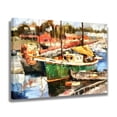 thumbnail image 2 of Impressi Of Fishing Port Oil Painting Giclee Print Canvas Poster Bedroom Decor Sports Landscape Office Room Decor Gift,Frame-style,08x12inch(20x30cm), 2 of 8