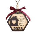 thumbnail image 3 of New Home Ornament Housewarming Gift Christmas Tree Decorations Keepsake for Home Hexagon 2023, 3 of 9