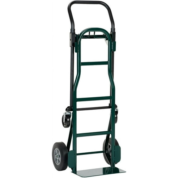 Harper Trucks Quick Change 4-in-1 Convertible Hand Truck, Continuous Handle, 8" Solid Rubber Wheels