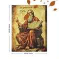 thumbnail image 3 of Old Man with Book Decorative Painting/Canvas Art， Suits for Living Room， Bedroom， Study， Office， Library， Hallway， Den， Conference Room， Home Gallery， Waiting Room， or Reading Nook Decoration., 3 of 8