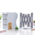thumbnail image 3 of SagaSave Telescopic Bookend for Placing Books Magazines Newspapers CDs Steel, 3 of 4