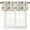 Style-8, variant on Coffee Kitchen Valances for Windows,Watercolor Vintage Art Aesthetic Farmhouse Style Print Window Treatment Valance Rod Pocket Short Curtain for Living Room Cafe Office 54x18inch