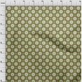 thumbnail image 4 of oneOone Polyester Spandex Dark Olive Green Fabric Floral Retro Sewing Material Print Fabric By The Yard 56 Inch Wide, 4 of 4