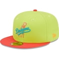 thumbnail image 3 of Men's New Era Green/Red Los Angeles Dodgers Cyber Highlighter 59FIFTY Fitted Hat, 3 of 6