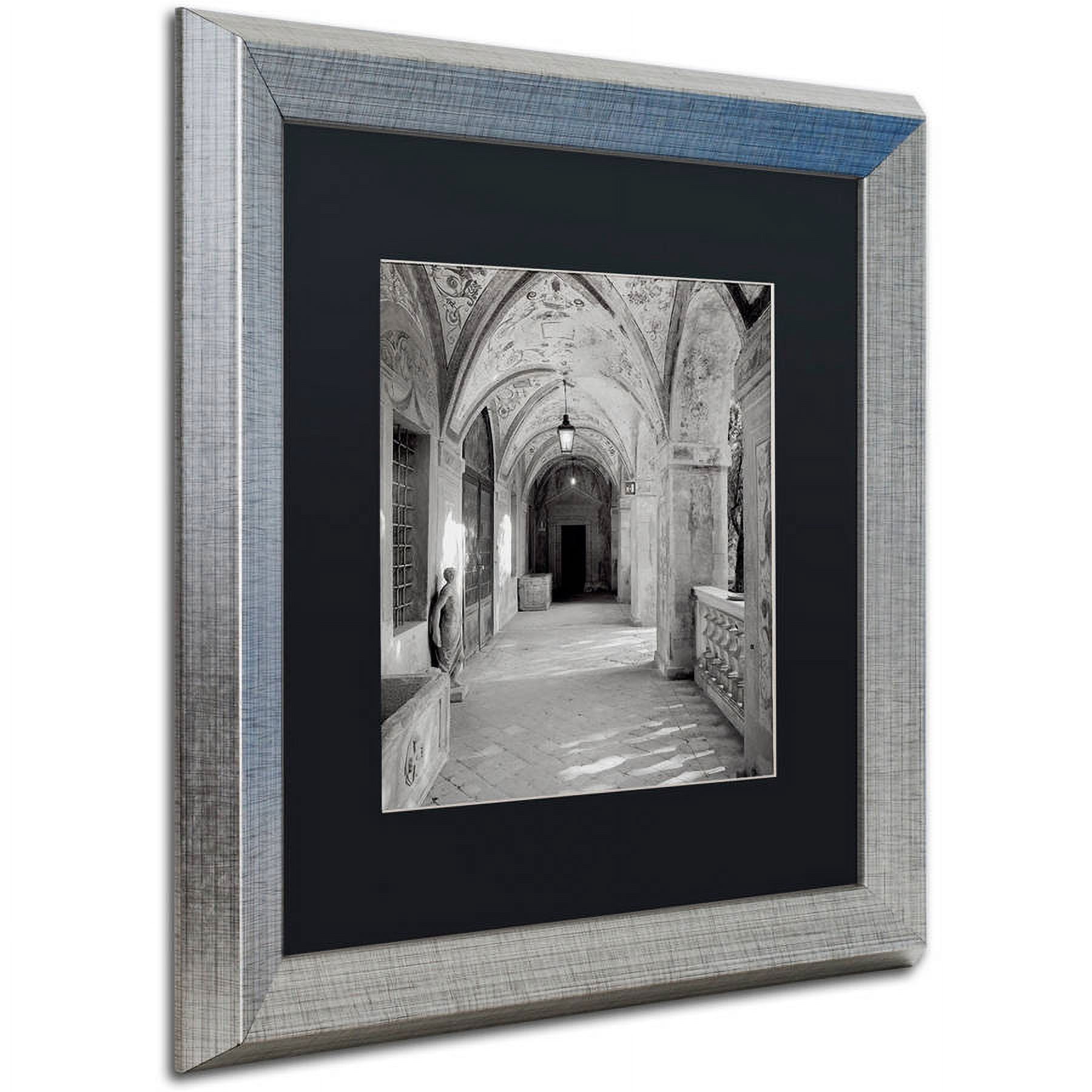 Trademark Fine Art "Padova I" Canvas Art by Alan Blaustein, Black Matte, Silver Frame