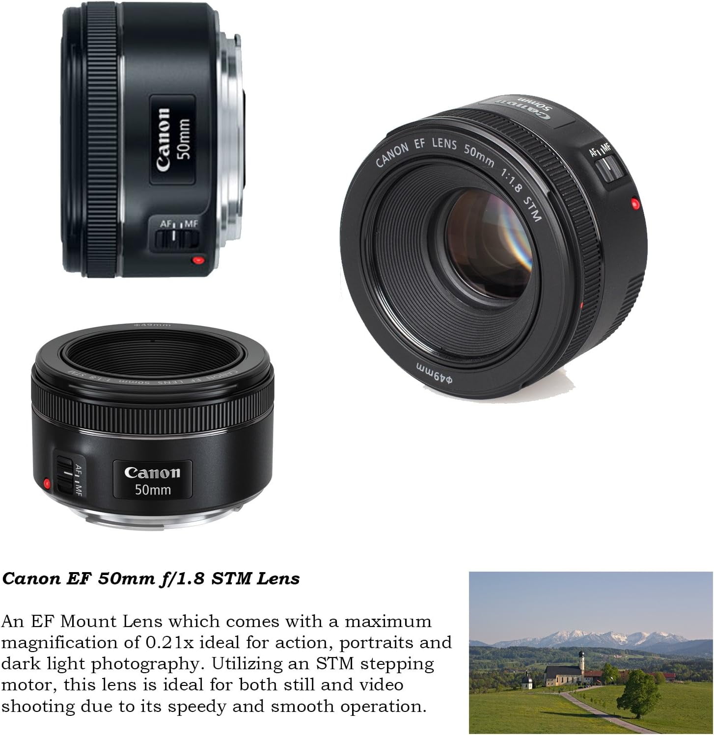 Canon EOS 5D Mark IV DSLR Camera Bundle with EF 50mm f1.8