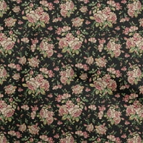 oneOone Polyester Spandex Black Fabric Florals Dress Material Fabric Print Fabric By The Yard 56 Inch Wide