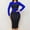 A# Blue, variant on Womens Tunic Midi Wrapped Hip Dresses Fashion Slip Elegant Color Block House Dress Round Neck Blouse Work Office Slim Fit Skinny Patchwork Smocked Raglan Long Sleeve Prom Dress Khaki 14