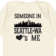 thumbnail image 4 of Inktastic Seattle Washington Someone Loves Me Skyline Boys or Girls Long Sleeve Baby Bodysuit, 4 of 5