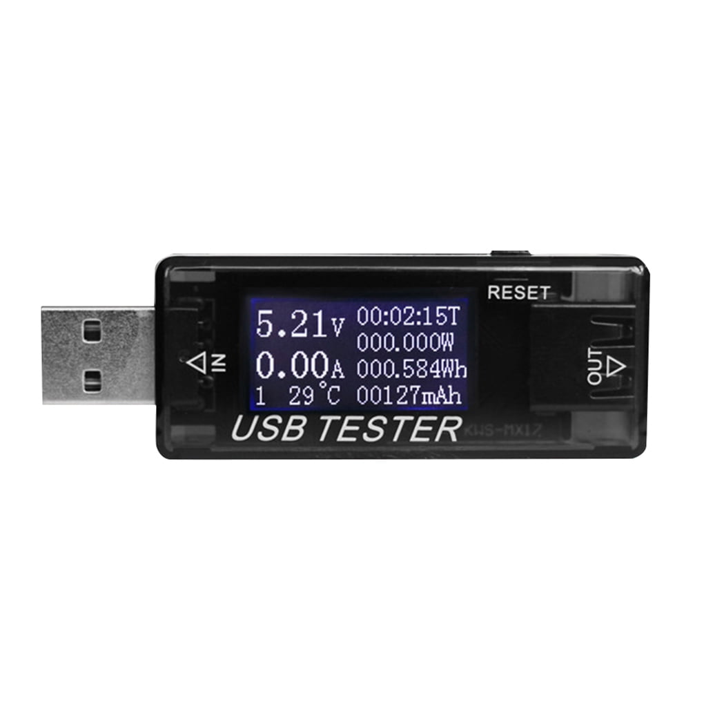 Strong 8 In 1 0‑5A Tester 2Pcs 0‑150W USB Tester 4‑30V Electronic Equipment Electronic Industrial for Industrial Equipment black 